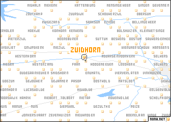 map of Zuidhorn