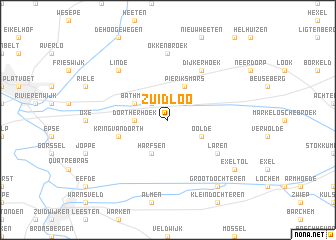 map of Zuidloo