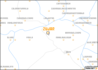 map of Zújar