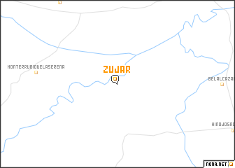 map of Zújar