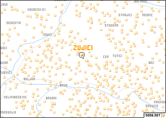 map of Žujići