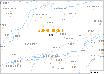 map of Zukhrabkent