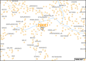 map of Zukići