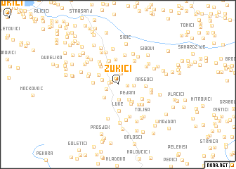 map of Zukići