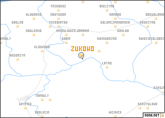 map of Żukowo