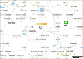 map of Żukowo