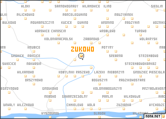 map of Żukowo