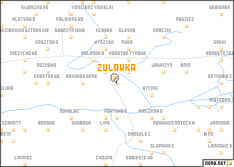 map of Żuławka