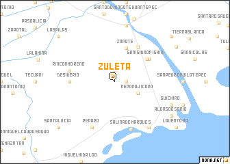 map of Zuleta