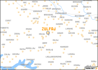 map of Zulfaj