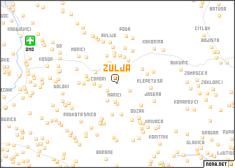 map of Žulja
