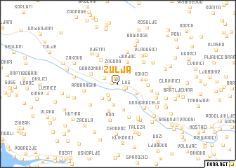 map of Žulja