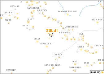 map of Žulji