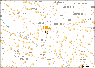 map of Žulji