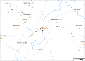 map of Zulu