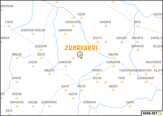 map of Zumakweri