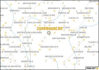 map of Zumpahuacán