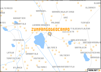 map of Zumpango de Ocampo