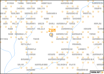 map of Zum
