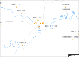 map of Zunape