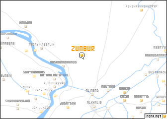 map of Zunbūr