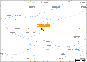 map of Zundāni