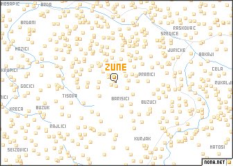 map of Žune