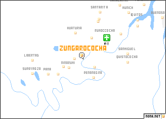 map of Zungaro Cocha