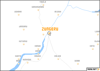 map of Zungeru