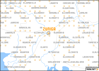 map of Zúñiga