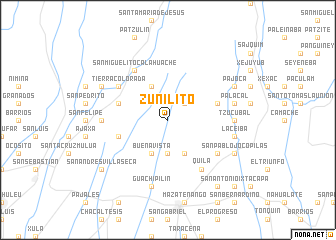 map of Zunilito