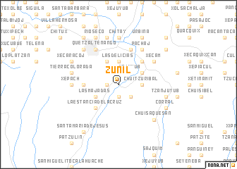 map of Zunil