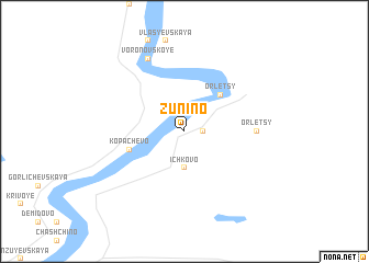 map of Zunino