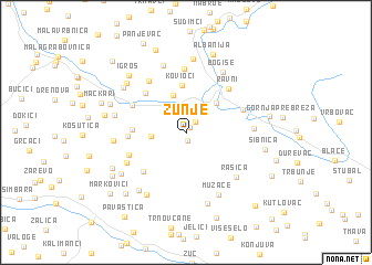 map of Žunje