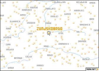 map of Žunjsko Brdo