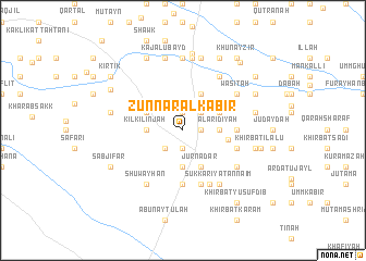 map of Zunnār al Kabīr