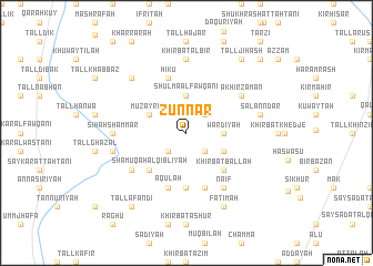 map of Zunnār