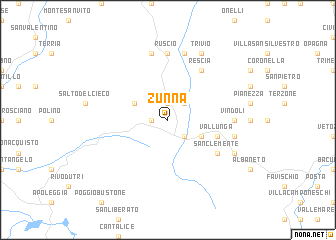 map of Zunna