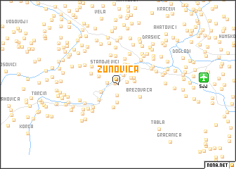 map of Žunovica