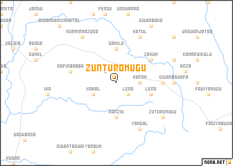 map of Zunturo Mugu