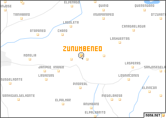map of Zunumbeneo
