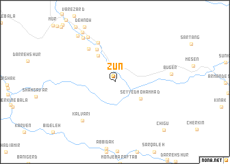 map of Zūn
