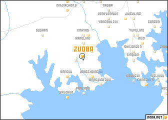 map of Zuoba