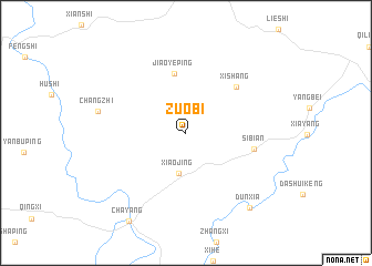 map of Zuobi