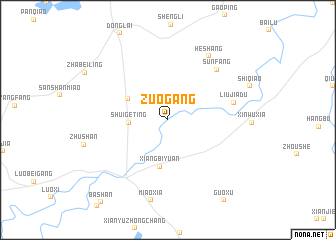 map of Zuogang