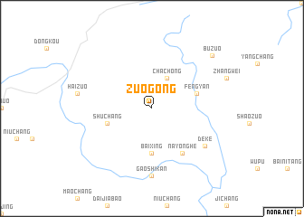 map of Zuogong