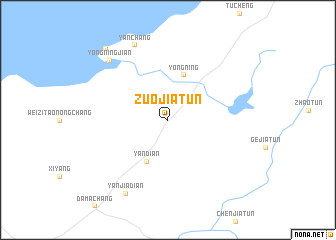 map of Zuojiatun