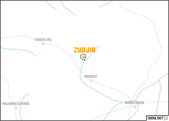 map of Zuojia