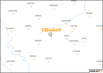 map of Zuojiujia