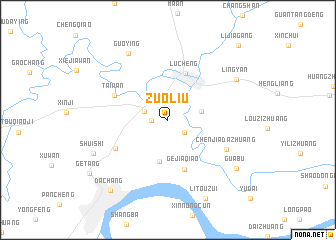 map of Zuoliu